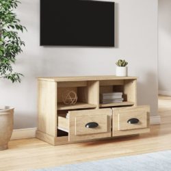 TV-benk sonoma eik 80x35x50 cm konstruert tre