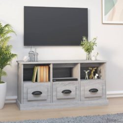 TV-benk grå sonoma 100x35x50 cm konstruert tre