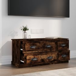 TV-benk røkt eik 100×35,5×45 cm konstruert tre