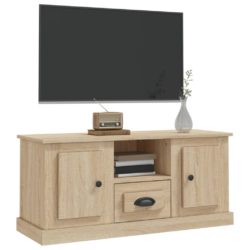 TV-benk sonoma eik 100×35,5×45 cm konstruert tre