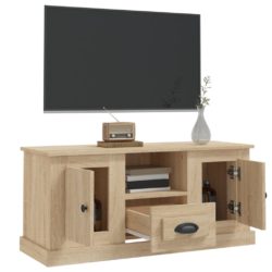 TV-benk sonoma eik 100×35,5×45 cm konstruert tre