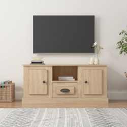 TV-benk sonoma eik 100×35,5×45 cm konstruert tre