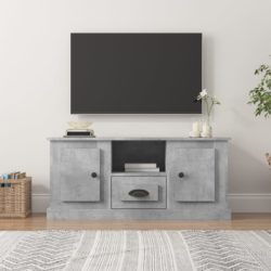 TV-benk betonggrå 100×35,5×45 cm konstruert tre