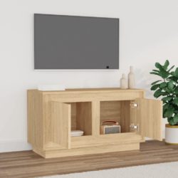 TV-benk sonoma eik 80x35x45 cm konstruert tre