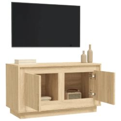 TV-benk sonoma eik 80x35x45 cm konstruert tre