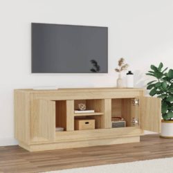 TV-benk sonoma eik 102x35x45 cm konstruert tre