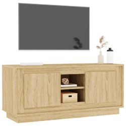 TV-benk sonoma eik 102x35x45 cm konstruert tre