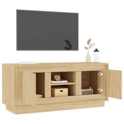 TV-benk sonoma eik 102x35x45 cm konstruert tre