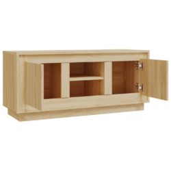 TV-benk sonoma eik 102x35x45 cm konstruert tre