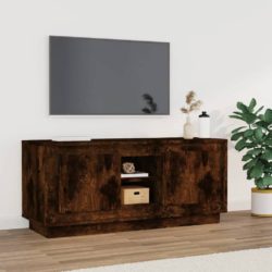 TV-benk røkt eik 102x35x45 cm konstruert tre