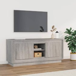 TV-benk grå sonoma 102x35x45 cm konstruert tre