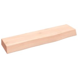 Vegghylle 40x10x4 cm ubehandlet heltre eik