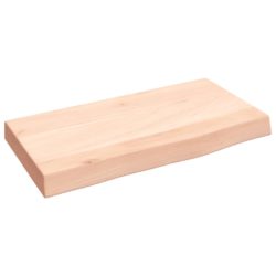 Vegghylle 40x20x4 cm ubehandlet heltre eik