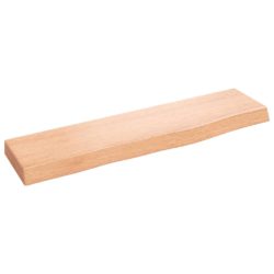 Vegghylle lysebrun 40x10x2 cm behandlet heltre eik