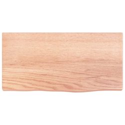 Vegghylle lysebrun 40x20x2 cm behandlet heltre eik