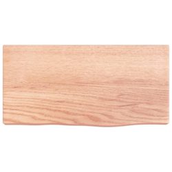 Vegghylle lysebrun 40x20x4 cm behandlet heltre eik