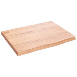 Vegghylle lysebrun 40x30x2 cm behandlet heltre eik