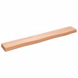 Vegghylle lysebrun 80x10x4 cm behandlet heltre eik