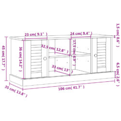 Skobenk VIGO 106x35x45 cm heltre furu