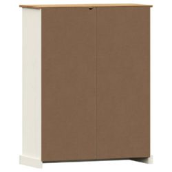 Bokhylle VIGO hvit 90x35x114,5 cm heltre furu