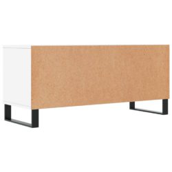 TV-benk hvit 100×34,5×44,5 cm konstruert tre