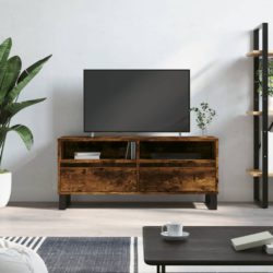 TV-benk røkt eik 100×34,5×44,5 cm konstruert tre