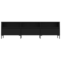 TV-benk svart 150x30x44,5 cm konstruert tre