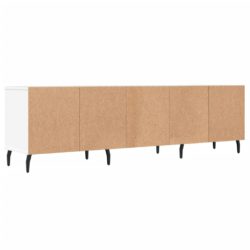 TV-benk hvit 150x30x44,5 cm konstruert tre