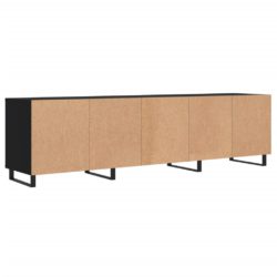 TV-benk svart 150x30x44,5 cm konstruert tre