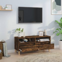 TV-benk røkt eik 100×34,5×44,5 cm konstruert tre