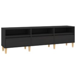 TV-benk svart 150x30x44,5 cm konstruert tre