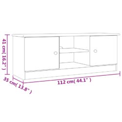 TV-benk ALTA 112x35x41 cm heltre furu