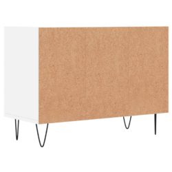 TV-benk hvit 69,5x30x50 cm konstruert tre