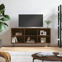 TV-benk brun eik 103,5x30x50 cm konstruert tre