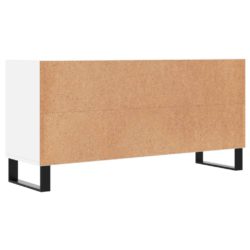 TV-benk hvit 103,5x30x50 cm konstruert tre