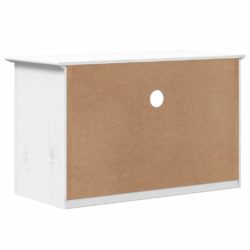 TV-benk med 2 skuffer BODO hvit 91,5×44,5×56 cm heltre furu