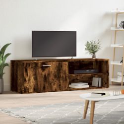 TV-benk røkt eik 120x34x37 cm konstruert tre