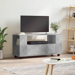 TV-benk betonggrå 102×34,5×43 cm konstruert tre