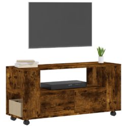 TV-benk røkt eik 102×34,5×43 cm konstruert tre