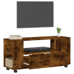 TV-benk røkt eik 102×34,5×43 cm konstruert tre