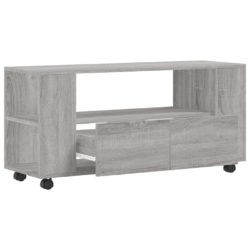 TV-benk grå sonoma 102×34,5×43 cm konstruert tre