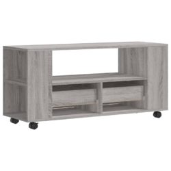 TV-benk grå sonoma 102×34,5×43 cm konstruert tre