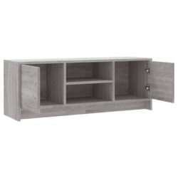 TV-benk grå sonoma 102x30x37,5 cm konstruert tre