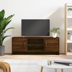 TV-benk brun eik 102x30x37,5 cm konstruert tre