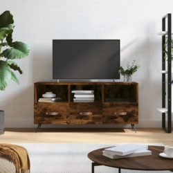 TV-benk røkt eik 102x36x50 cm konstruert tre