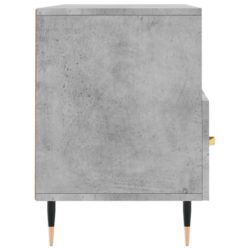 TV-benk betonggrå 120x35x48 cm konstruert tre