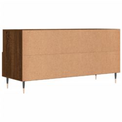 TV-benk brun eik 102x36x50 cm konstruert tre