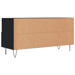 TV-benk svart 102x36x50 cm konstruert tre