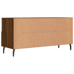 TV-benk brun eik 102x36x50 cm konstruert tre