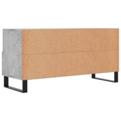 TV-benk betonggrå 120x35x48 cm konstruert tre